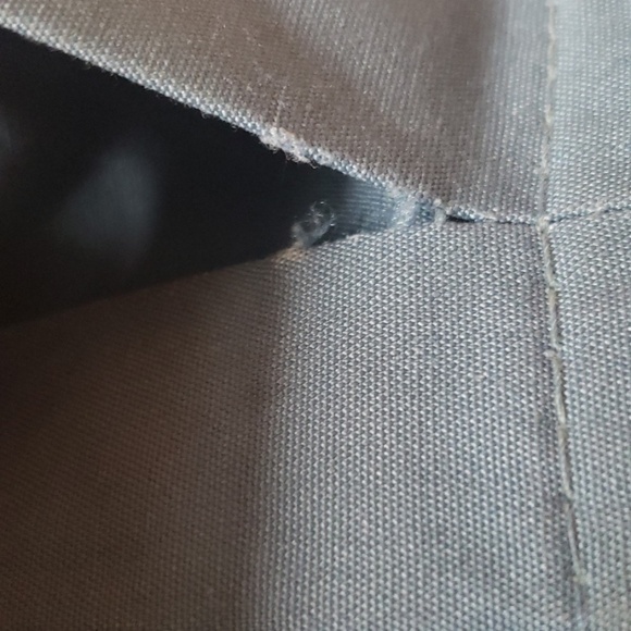 Vintage 60s Woolrich blue coat with plaid accent details - Picture 8 of 9